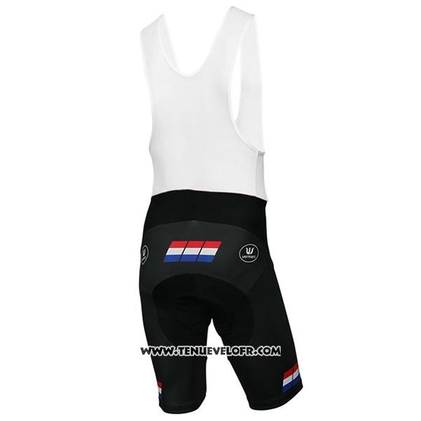 2017 Maillot Ciclismo SEG Racing Academy Champion Pays Bas Manches Courtes et Cuissard